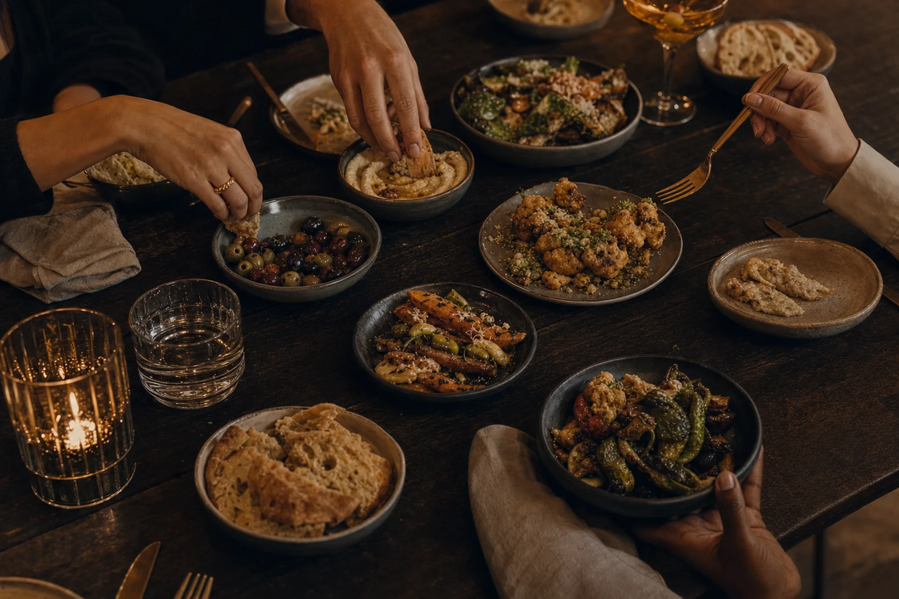 Paylaşılan gastro pub masası